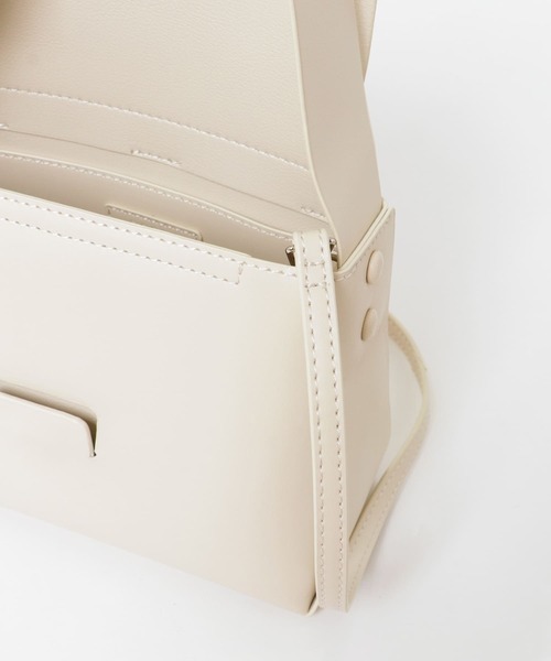 URBAN RESEARCH ROSSO（アーバンリサーチロッソ）の「フロントクリップハンドバッグ（ハンドバッグ・レディース・パープル/オフホワイト/グリーン系その他・-）」の22枚目の写真