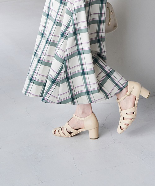 ROPE' PICNIC（ロペピクニック）の「ヒールアップグルカサンダル（サンダル・レディース・ブルー/ブラック/キナリ・24.5cm/23.0cm/24.0cm/23.5cm）」の2枚目の写真