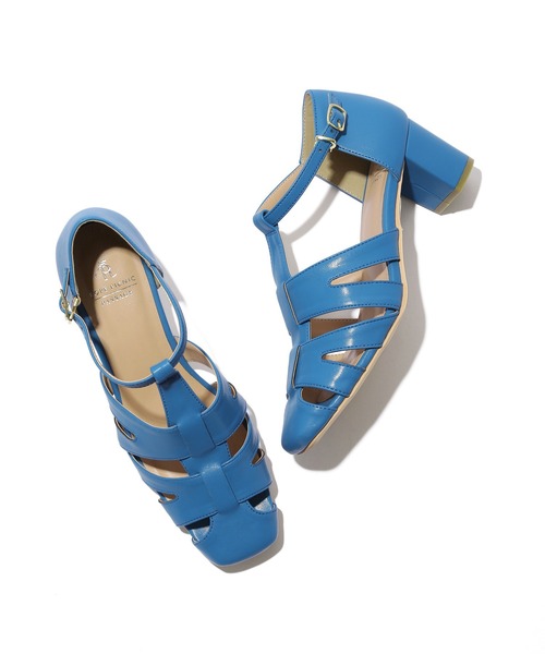 ROPE' PICNIC（ロペピクニック）の「ヒールアップグルカサンダル（サンダル・レディース・ブルー/ブラック/キナリ・24.5cm/23.0cm/24.0cm/23.5cm）」の6枚目の写真