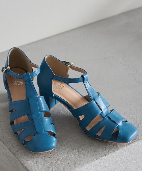 ROPE' PICNIC（ロペピクニック）の「ヒールアップグルカサンダル（サンダル・レディース・ブルー/ブラック/キナリ・24.5cm/23.0cm/24.0cm/23.5cm）」の18枚目の写真