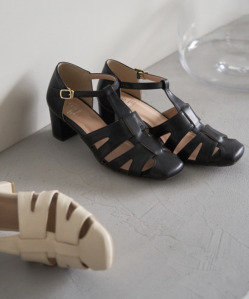 ROPE' PICNIC（ロペピクニック）の「ヒールアップグルカサンダル（サンダル・レディース・ブルー/ブラック/キナリ・24.5cm/23.0cm/24.0cm/23.5cm）」の20枚目の写真