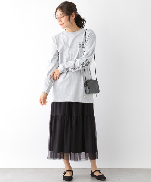 LEPSIM(レプシィム)の「キリカエチュールスカート 185047(スカート・レディース・ブラック/グレー・FREE)」の9枚目の写真