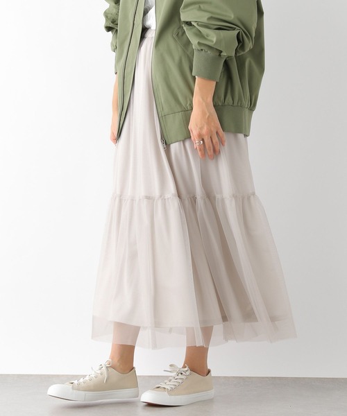 LEPSIM(レプシィム)の「キリカエチュールスカート 185047(スカート・レディース・ブラック/グレー・FREE)」の13枚目の写真