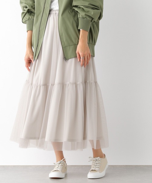LEPSIM(レプシィム)の「キリカエチュールスカート 185047(スカート・レディース・ブラック/グレー・FREE)」の3枚目の写真
