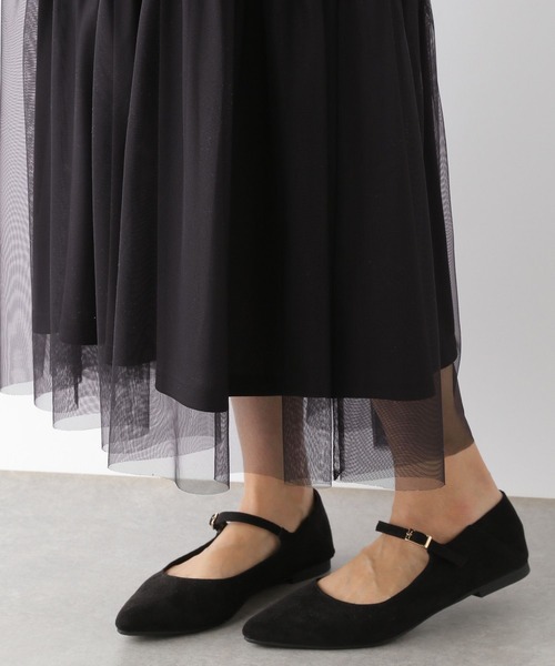 LEPSIM(レプシィム)の「キリカエチュールスカート 185047(スカート・レディース・ブラック/グレー・FREE)」の12枚目の写真