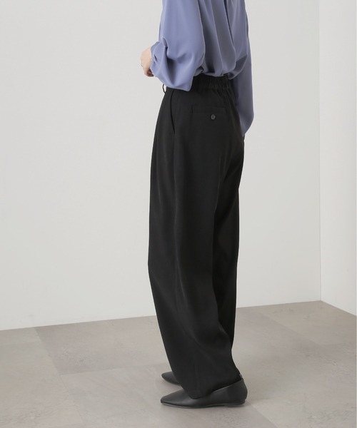 N.(N. Natural Beauty Basic)(エヌエヌナチュラルビューティーベーシック)の「◆ハイウエストストレートパンツ(スラックス・レディース・ブラック/ベージュ/ピンク・MEDIUM)」の13枚目の写真