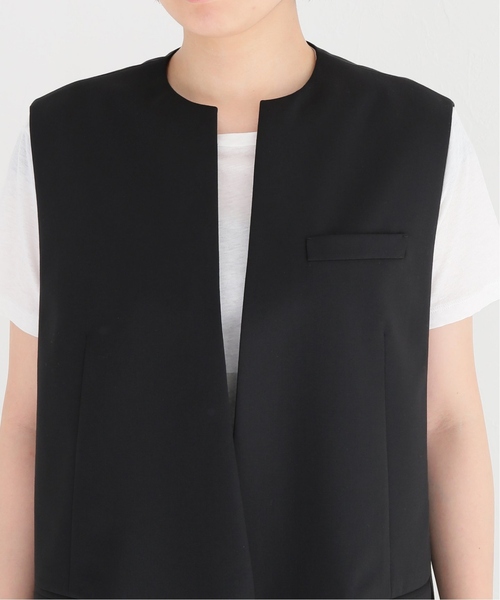 美品☆ AP STUDIO スリーブレスジャケット AP STUDIO（エーピーストゥディオ）の「スリーブレスジャケット