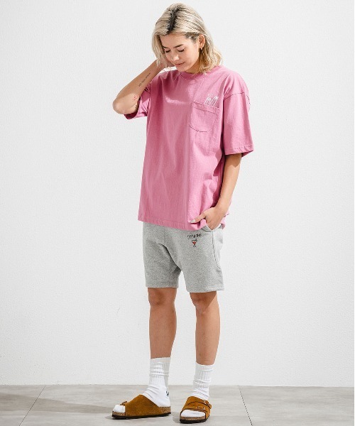 OFFSHORE（オフショア）の「【コラボ商品】OS×U-SKE POCKET TEE/オフショア×ユースケ ポケットティーシャツ（Tシャツ/カットソー・メンズ・ホワイト/ピンク・S/M/L/XL）」の9枚目の写真