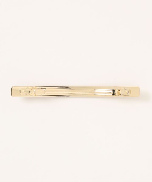 Gready Brilliant（グレディブリリアン）の「レザーメタルバレッタ（バレッタ/ヘアクリップ・レディース・キャメル/ブラック・FREE）」の9枚目の写真