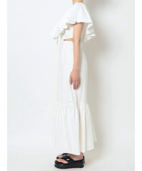 CALNAMUR（カルナムール）の「フリルマキシワンピース（ワンピース・レディース・グリーン/ホワイト・FREE）」の17枚目の写真