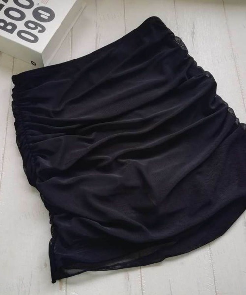 Dalfwin（ダールフィン）の「【２点セット】ギャザーデザインシアービキニ水着（水着・レディース・ブラック・MEDIUM/LARGE）」の20枚目の写真