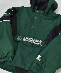 STARTER | 【ヴィンテージ古着】90’s STARTER / スターター ”MICHIGAN STATE” 中綿入り アノラック ナイロンジャケット(ナイロンジャケット)