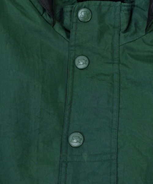 STARTER(スターター)の「【ヴィンテージ古着】90’s STARTER / スターター ”MICHIGAN STATE” 中綿入り アノラック ナイロンジャケット(ナイロンジャケット・メンズ・グリーン・LARGE)」の10枚目の写真