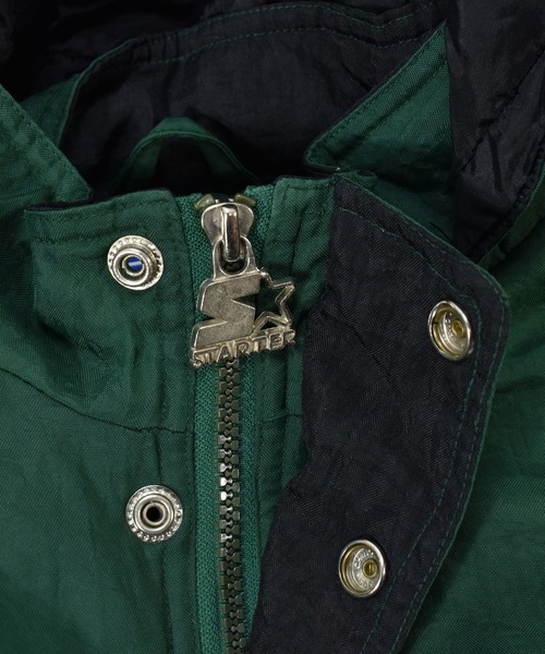 STARTER(スターター)の「【ヴィンテージ古着】90’s STARTER / スターター ”MICHIGAN STATE” 中綿入り アノラック ナイロンジャケット(ナイロンジャケット・メンズ・グリーン・LARGE)」の3枚目の写真