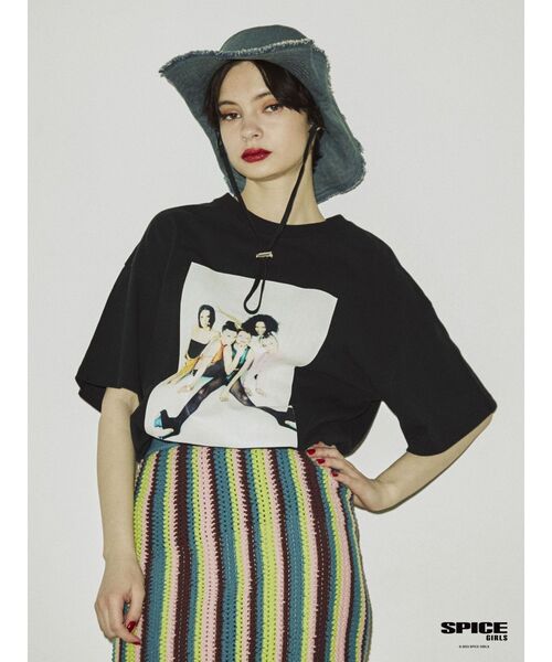 jouetie（ジュエティ）の「SPICE GIRLS BIG Tシャツ【コラボ】（Tシャツ/カットソー・レディース・ブラック/オフホワイト/ピンク・MEDIUM）」の22枚目の写真