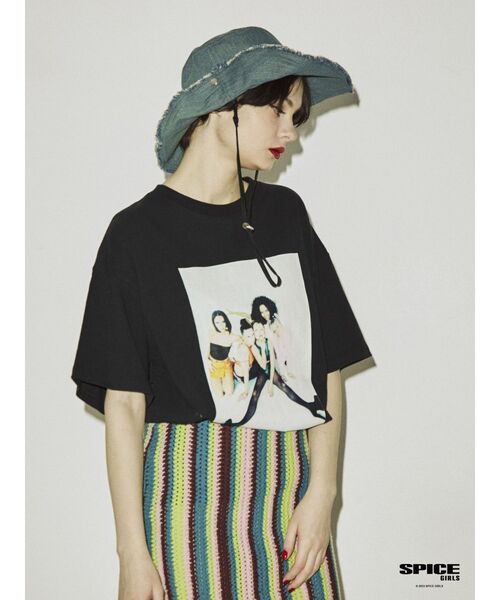 jouetie（ジュエティ）の「SPICE GIRLS BIG Tシャツ【コラボ】（Tシャツ/カットソー・レディース・ブラック/オフホワイト/ピンク・MEDIUM）」の10枚目の写真
