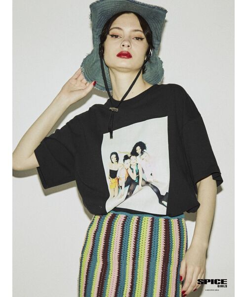 jouetie（ジュエティ）の「SPICE GIRLS BIG Tシャツ【コラボ】（Tシャツ/カットソー・レディース・ブラック/オフホワイト/ピンク・MEDIUM）」の16枚目の写真