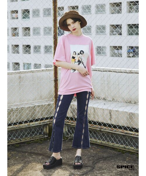 jouetie（ジュエティ）の「SPICE GIRLS BIG Tシャツ【コラボ】（Tシャツ/カットソー・レディース・ブラック/オフホワイト/ピンク・MEDIUM）」の13枚目の写真