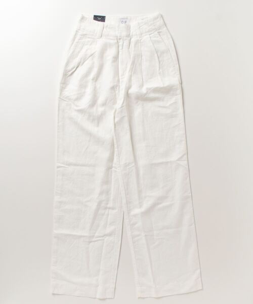 GAP（ギャップ）の「コットンリネン プリーツパンツ（その他パンツ・レディース・ピンク/ブラック/オフホワイト/グリーン・4/00/8/10/0/000/6/2）」の6枚目の写真