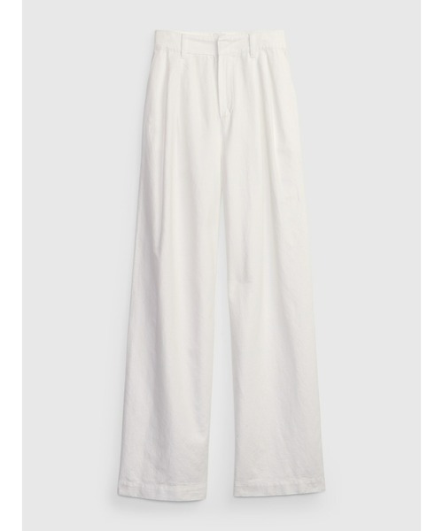 GAP（ギャップ）の「コットンリネン プリーツパンツ（その他パンツ・レディース・ピンク/ブラック/オフホワイト/グリーン・4/00/8/10/0/000/6/2）」の22枚目の写真