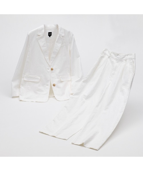 GAP（ギャップ）の「コットンリネン プリーツパンツ（その他パンツ・レディース・ピンク/ブラック/オフホワイト/グリーン・4/00/8/10/0/000/6/2）」の19枚目の写真