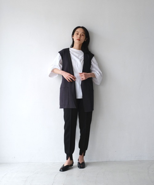marjour（マージュール）の「PONTE GILET（ベスト・レディース・ネイビー/チャコールグレー・M）」の3枚目の写真