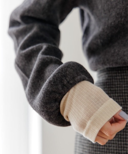 flower（フラワー）の「ハートボタンカーディガン（カーディガン/ボレロ・レディース・グレー/ホワイト/レッド/ブラック・FREE）」の14枚目の写真