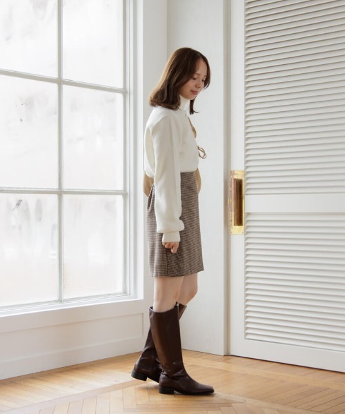 flower（フラワー）の「ハートボタンカーディガン（カーディガン/ボレロ・レディース・グレー/ホワイト/レッド/ブラック・FREE）」の16枚目の写真