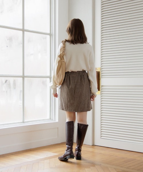 flower（フラワー）の「ハートボタンカーディガン（カーディガン/ボレロ・レディース・グレー/ホワイト/レッド/ブラック・FREE）」の17枚目の写真