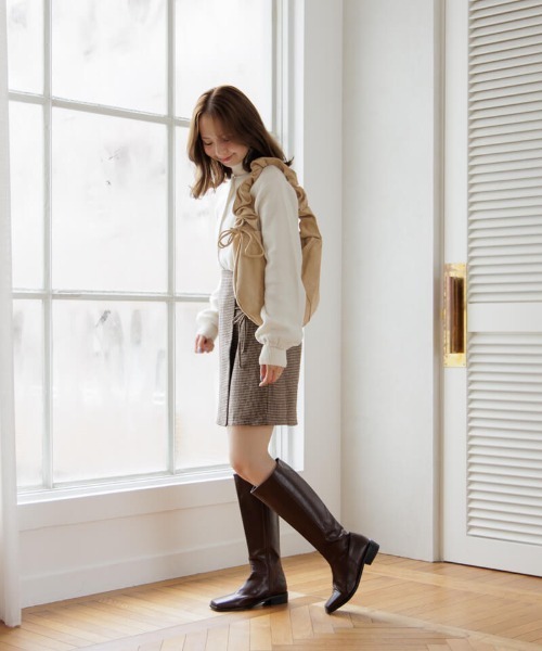 flower（フラワー）の「ハートボタンカーディガン（カーディガン/ボレロ・レディース・グレー/ホワイト/レッド/ブラック・FREE）」の18枚目の写真