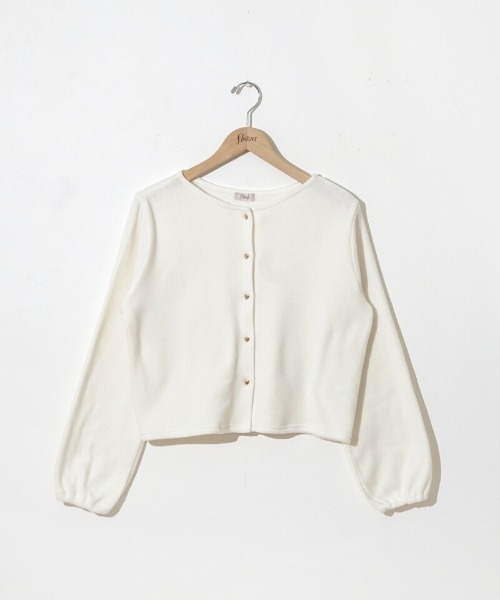 flower（フラワー）の「ハートボタンカーディガン（カーディガン/ボレロ・レディース・グレー/ホワイト/レッド/ブラック・FREE）」の20枚目の写真