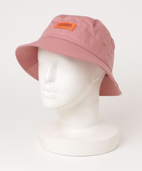 UNIVERSAL OVERALL（ユニバーサルオーバーオール）の「【UNIVERSAL OVERALL/ユニバーサルオーバーオール】ツイルバケットハット（ハット・メンズ・ブラック/ダークグリーン/ベージュ/アイボリー/スモーク/ピンク・F）」の5枚目の写真