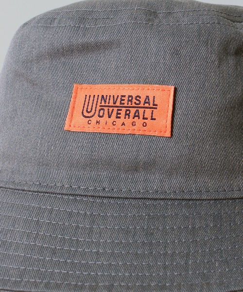 UNIVERSAL OVERALL（ユニバーサルオーバーオール）の「【UNIVERSAL OVERALL/ユニバーサルオーバーオール】ツイルバケットハット（ハット・メンズ・ブラック/ダークグリーン/ベージュ/アイボリー/スモーク/ピンク・F）」の11枚目の写真