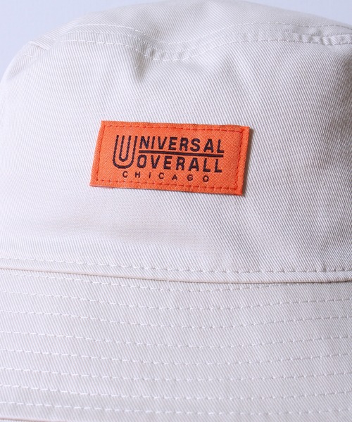 UNIVERSAL OVERALL（ユニバーサルオーバーオール）の「【UNIVERSAL OVERALL/ユニバーサルオーバーオール】ツイルバケットハット（ハット・メンズ・ブラック/ダークグリーン/ベージュ/アイボリー/スモーク/ピンク・F）」の7枚目の写真