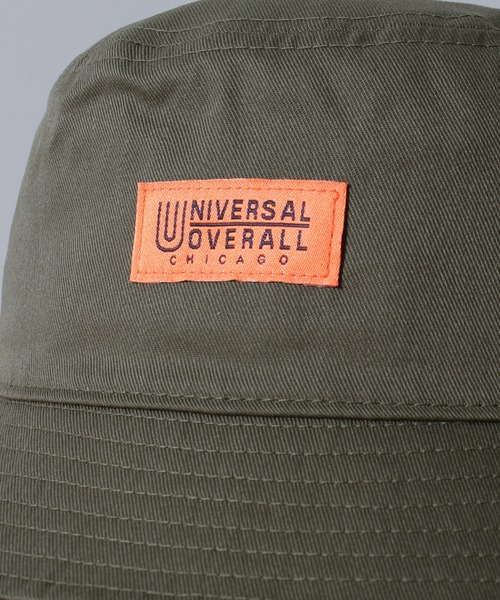 UNIVERSAL OVERALL（ユニバーサルオーバーオール）の「【UNIVERSAL OVERALL/ユニバーサルオーバーオール】ツイルバケットハット（ハット・メンズ・ブラック/ダークグリーン/ベージュ/アイボリー/スモーク/ピンク・F）」の10枚目の写真