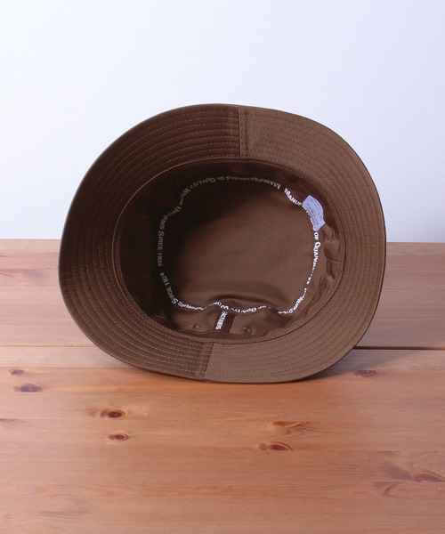 UNIVERSAL OVERALL（ユニバーサルオーバーオール）の「【UNIVERSAL OVERALL/ユニバーサルオーバーオール】ツイルバケットハット（ハット・メンズ・ブラック/ダークグリーン/ベージュ/アイボリー/スモーク/ピンク・F）」の12枚目の写真