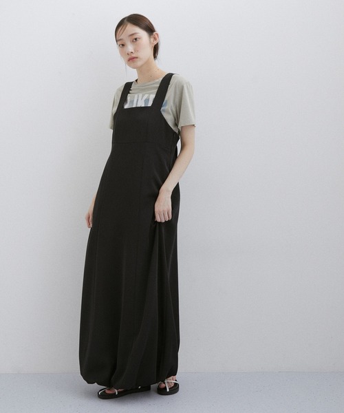 セール】【サステナブル】バルーンジャンパースカート