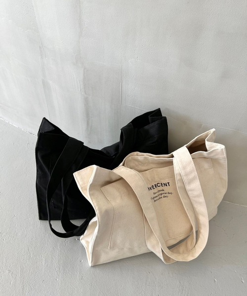 Me%（ミィパーセント）の「MPヨコワイドトート（トートバッグ・レディース・ブラック/アイボリー・FREE）」の5枚目の写真