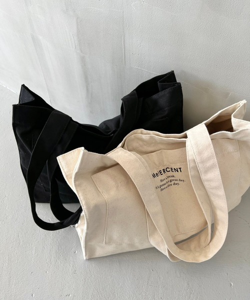 Me%（ミィパーセント）の「MPヨコワイドトート（トートバッグ・レディース・ブラック/アイボリー・FREE）」の7枚目の写真