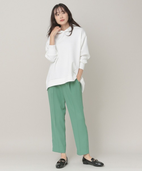 Elura(エルーラ)の「大人リュクスフレアパーカー(パーカー・レディース・ホワイト/グレイッシュベージュ/チャコールグレー/ブラウン系その他/ネイビー/オフホワイト・MEDIUM/LARGE/SMALL)」の12枚目の写真