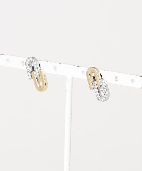 L.H.P(エルエイチピー)の「FURLA/フルラ/ARCH DOUBLE EARRINGS(ピアス(両耳用)・レディース・ゴールド・F)」の1枚目の写真