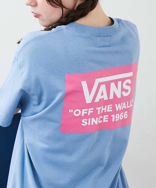 VANS(バンズ)の「VANS/バンズ M RECTANGLE LOGO S/S TEE Tシャツ(Tシャツ/カットソー・メンズ・ブルー/ブラック/ブラウン/ホワイト・M/L/XL)」の4枚目の写真