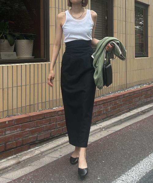 audrey and john wad(オードリーアンドジョンワッド)の「シルケットフライスタンクトップ≪UVカット≫ -手洗い可-(タンクトップ・レディース・オレンジ/ホワイト/ライトブルー/ライトイエロー・FREE)」の21枚目の写真