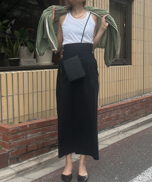 audrey and john wad(オードリーアンドジョンワッド)の「シルケットフライスタンクトップ≪UVカット≫ -手洗い可-(タンクトップ・レディース・オレンジ/ホワイト/ライトブルー/ライトイエロー・FREE)」の22枚目の写真