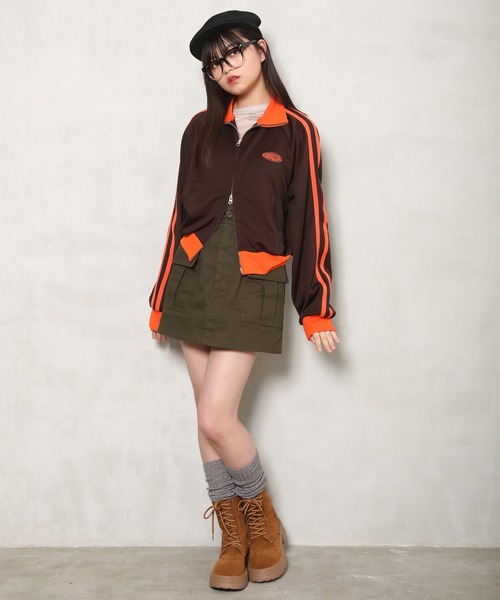 SPINNS（スピンズ）の「カーゴミニスカート（スカート・レディース・ブラック系/サックスブルー系/ブラック/カーキ/カモフラージュ・ONESIZE）」の21枚目の写真