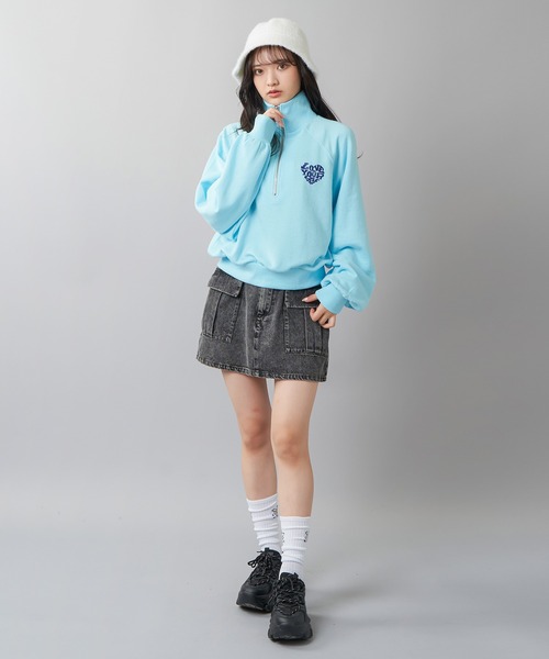 SPINNS（スピンズ）の「カーゴミニスカート（スカート・レディース・ブラック系/サックスブルー系/ブラック/カーキ/カモフラージュ・ONESIZE）」の8枚目の写真