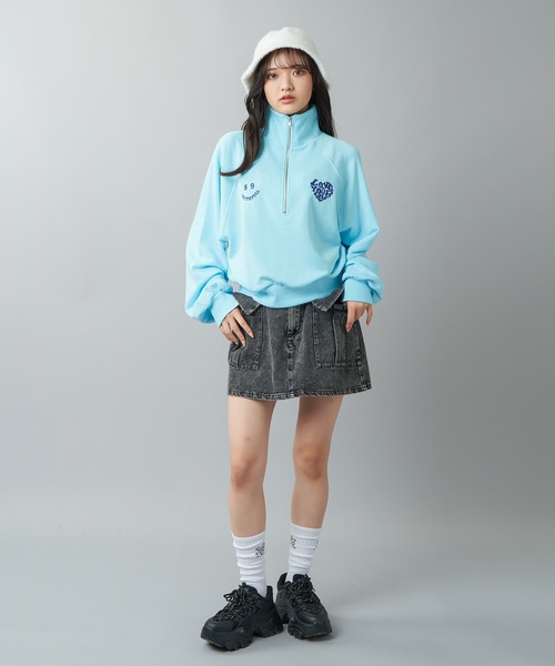 SPINNS（スピンズ）の「カーゴミニスカート（スカート・レディース・ブラック系/サックスブルー系/ブラック/カーキ/カモフラージュ・ONESIZE）」の9枚目の写真