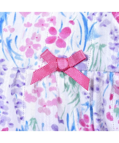 BeBe(ベベ)の「BeBe/【お揃い】プロヴァンスフラワープリントコットンワンピースベビー(80~90cm)(ロンパース・キッズ・パープル系その他・80/90)」の7枚目の写真