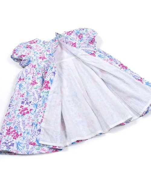BeBe(ベベ)の「BeBe/【お揃い】プロヴァンスフラワープリントコットンワンピースベビー(80~90cm)(ロンパース・キッズ・パープル系その他・80/90)」の12枚目の写真