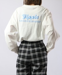 spiritoso シンプル発砲プリントロンT 長袖